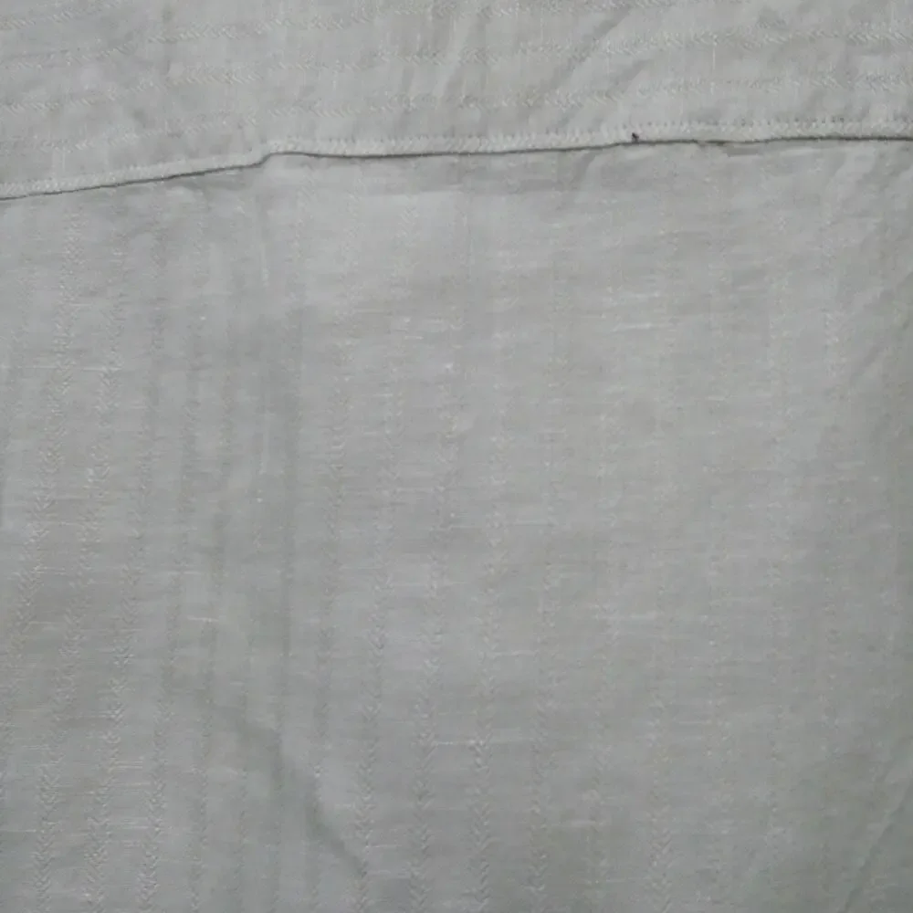 Perry Ellis men's size XL green button-up short sleeve‎ top shirt linen cotton